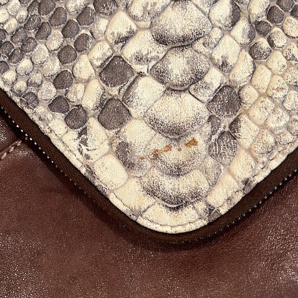 Boyy Python Embossed Handbag - image 8